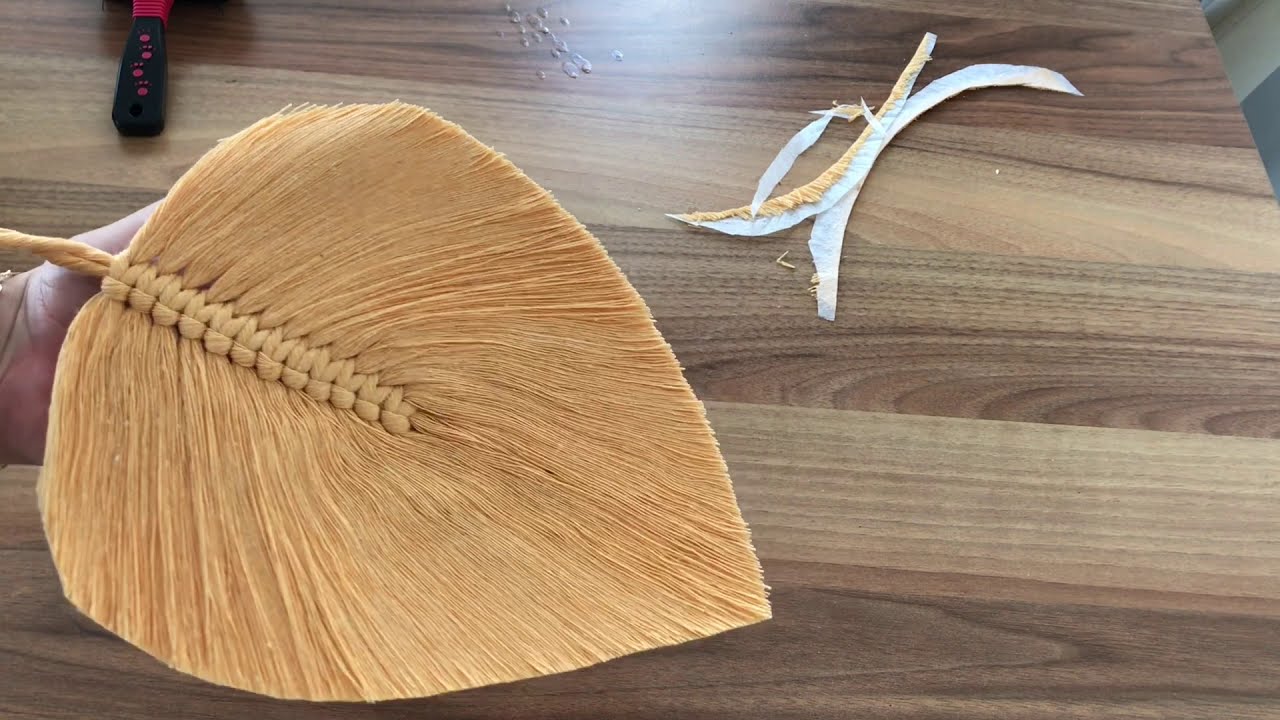 Bozulmayan Makrome Tüy Yapraklar