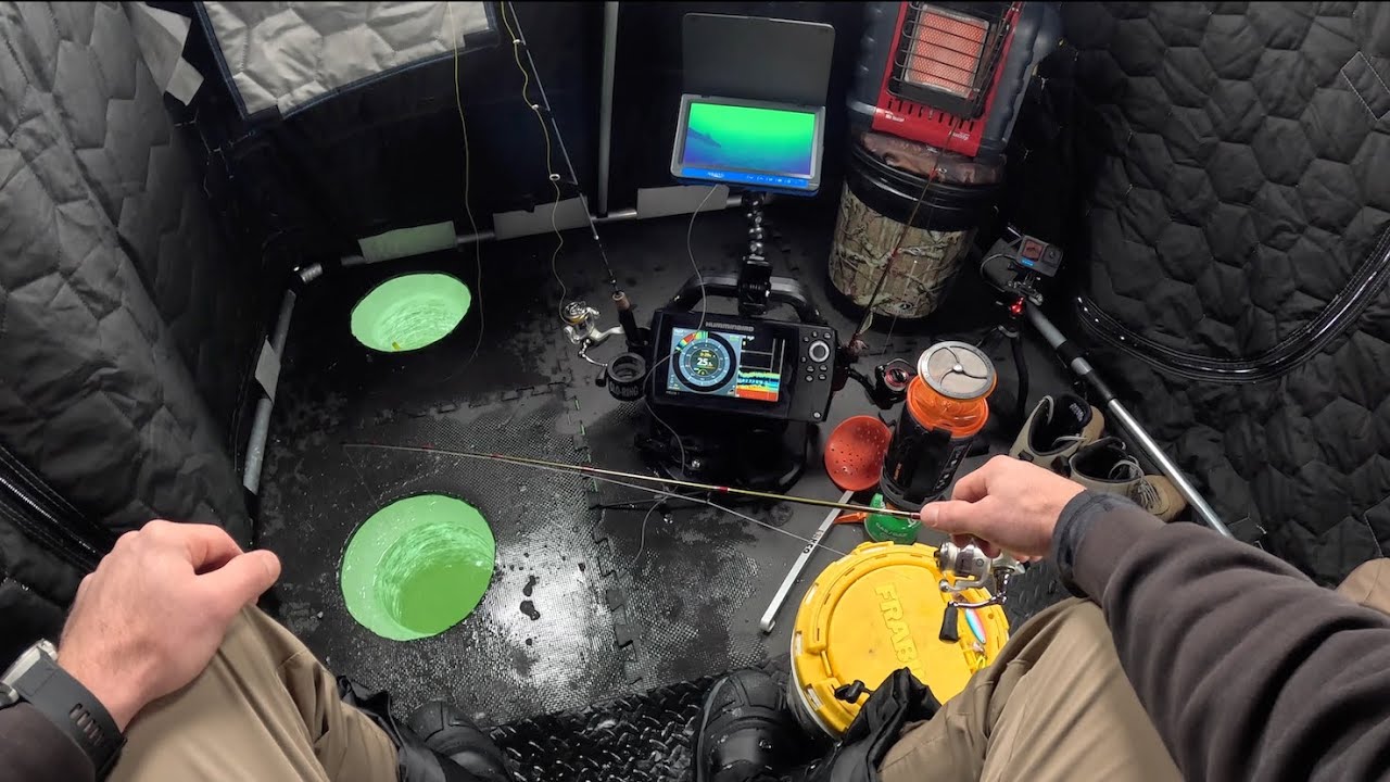 Ice Camping Sakakawea - TONS of Walleye