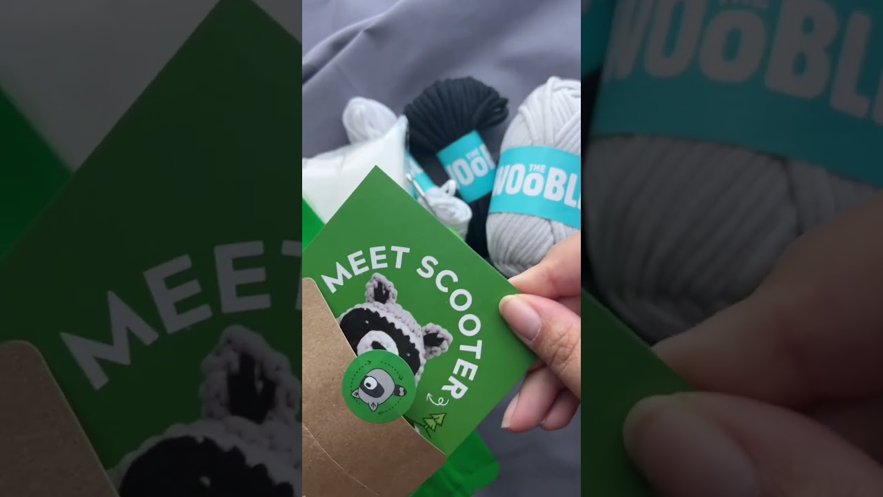 Here's a little relaxing crochet ASMR moment with Scooter the Raccoon for your afternoon 😌