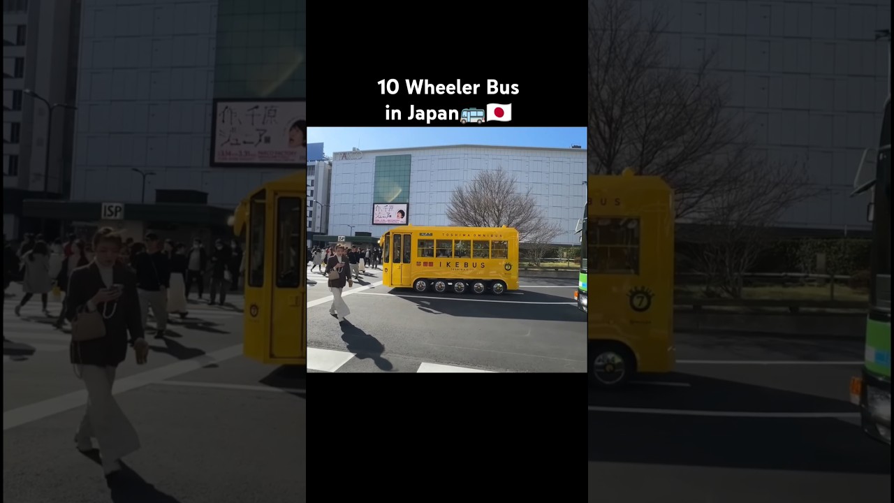 Unique 10 Wheeler Bus in Japan🇯🇵🚌 #travelwithak #trending #youtubeshorts