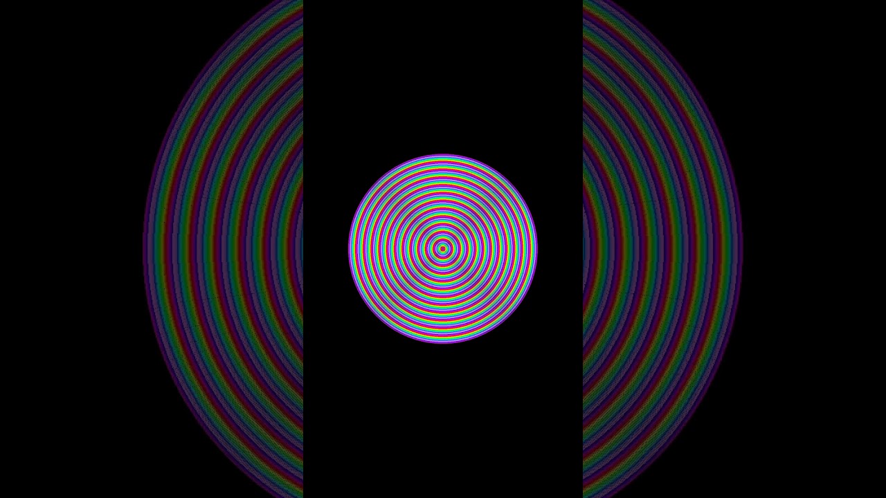 Multiple Circle Animations Bright Colors - QB64 Shorts 13 - QB64PE