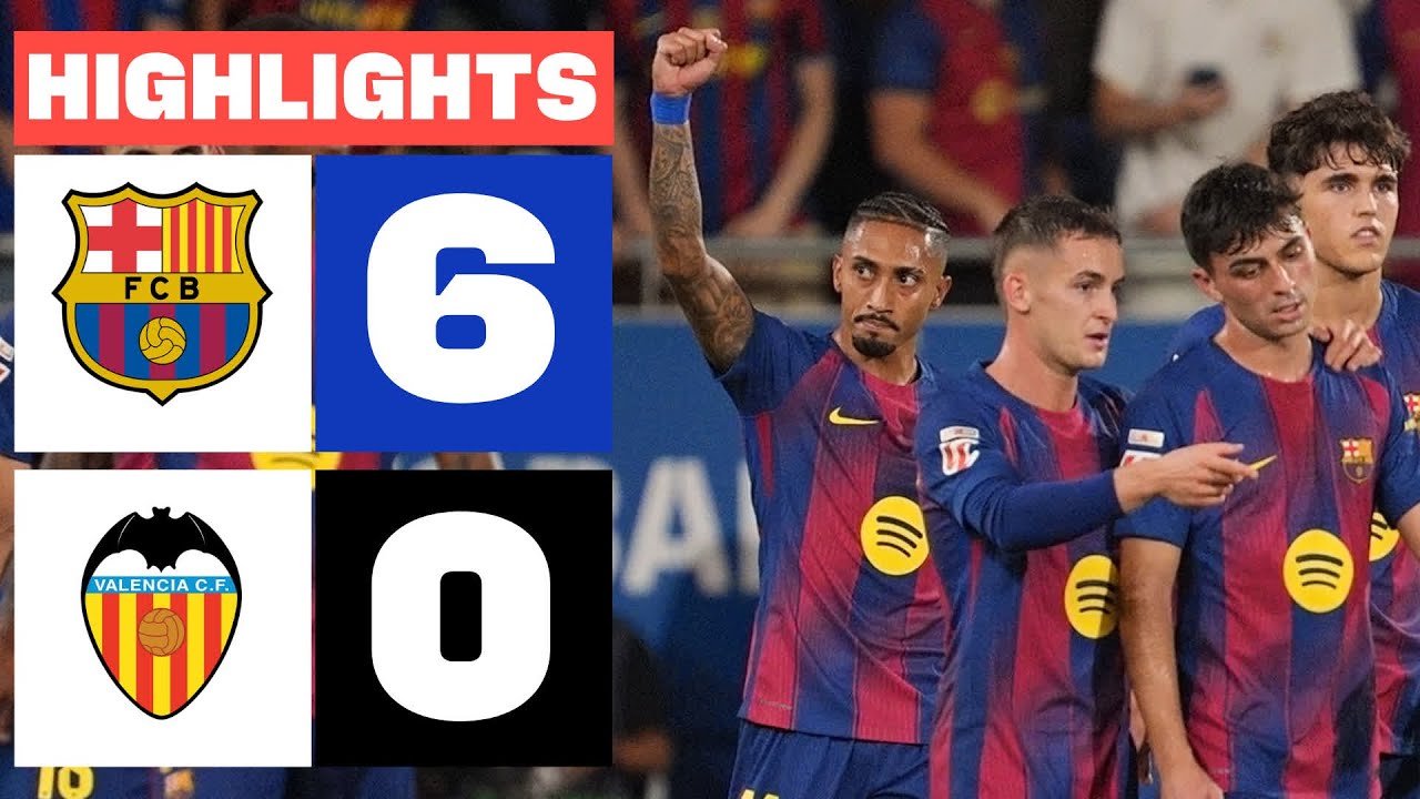 FC BARCELONA 6 - 0 VALENCIA CF | RESUMEN LALIGA EA SPORTS