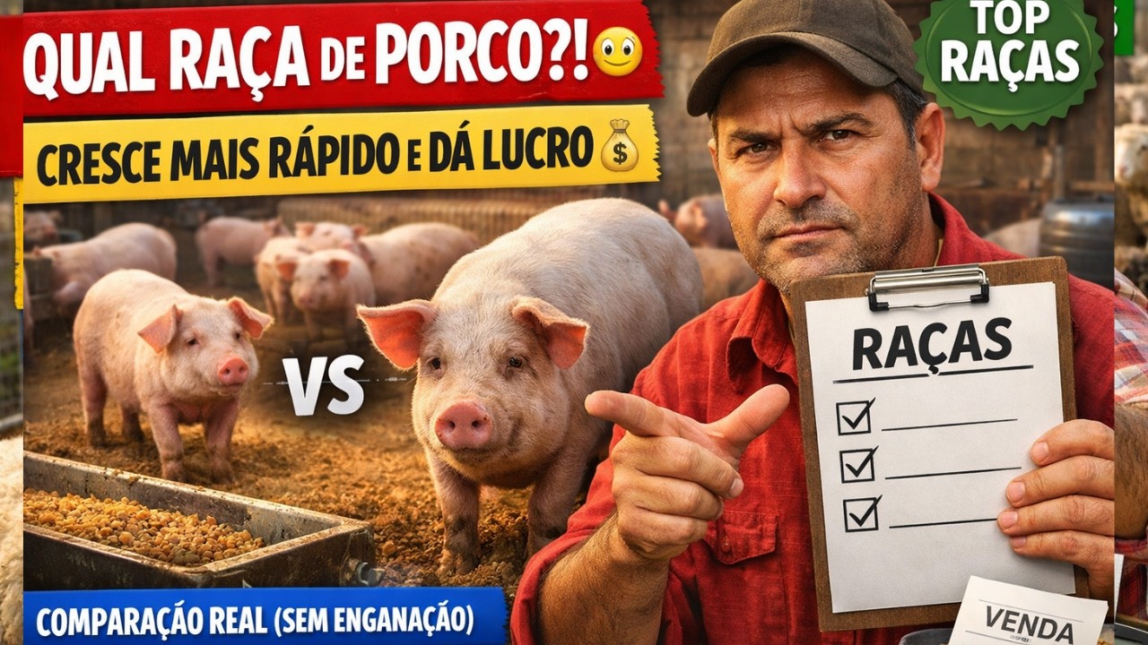 Qual raça de porco cresce duas vezes mais rápido em menos tempo, gerando lucros rápidos