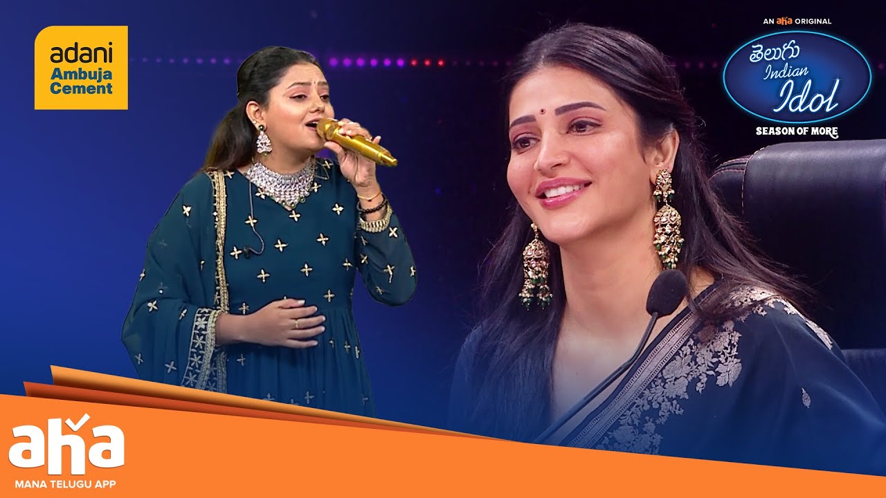 Brinda's Performance Leaves Shruti Haasan Amazed | Telugu Indian Idol S4 | Thaman | Geetha Madhuri