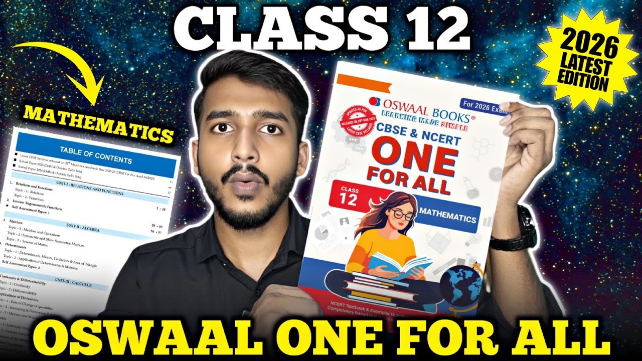 Oswaal One For All Class 12 Mathematics 2025-26 | Honest Review | Best Book for CBSE Class 12 2026