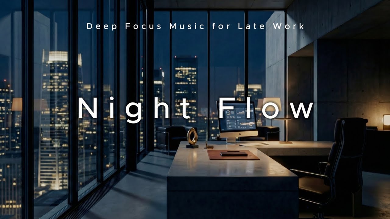 Night Flow — Deep Focus Music for Late Work & Calm Energy