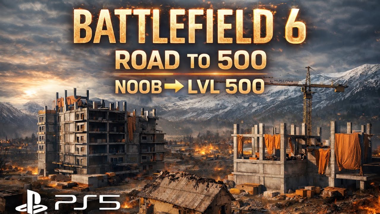 Battlefield 6 – Road to Level 500 | Noob ➜ LVL 500 (PS5)