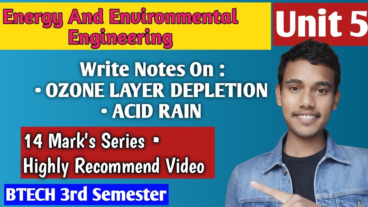Notes On Ozone layer depletion • Acid Rain | EEE ES301 | Rgpv 3rd Semester