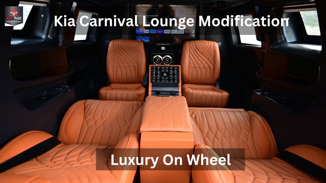 Kia Carnival Car Interior Modification into Premium Business Lounge - Autotrade Design
