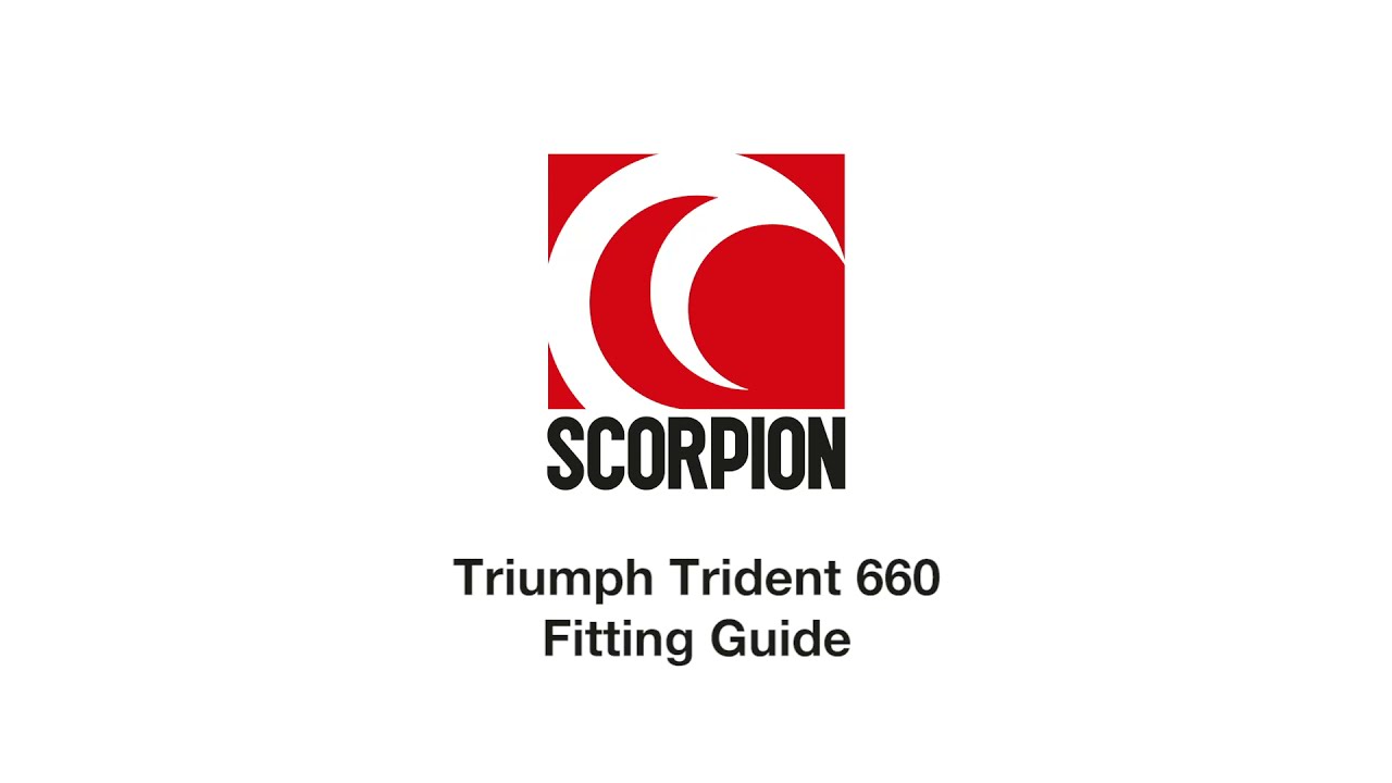 Triumph Trident 660 Scorpion Exhaust Fitting Guide
