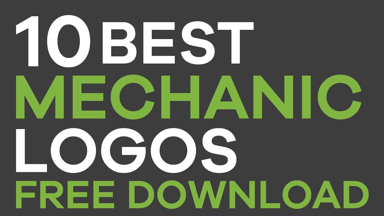 10 best Mechanic & Automobile logos free download, free vector logo design. Free logo website.