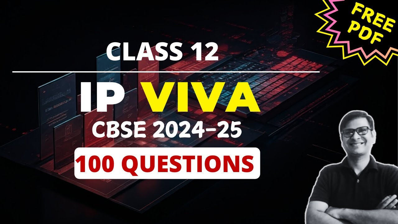 IP Viva Questions Class 12: 2024-25 | 100 Viva Questions You MUST Know | IP Practical Class 12 Viva