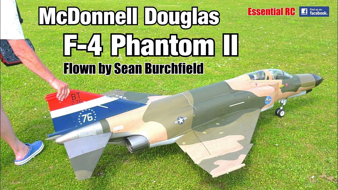 McDonnell Douglas F-4 PHANTOM II RC turbine jet (Jet Legend. 1/7.5 scale. Flown by Sean Burchfield)
