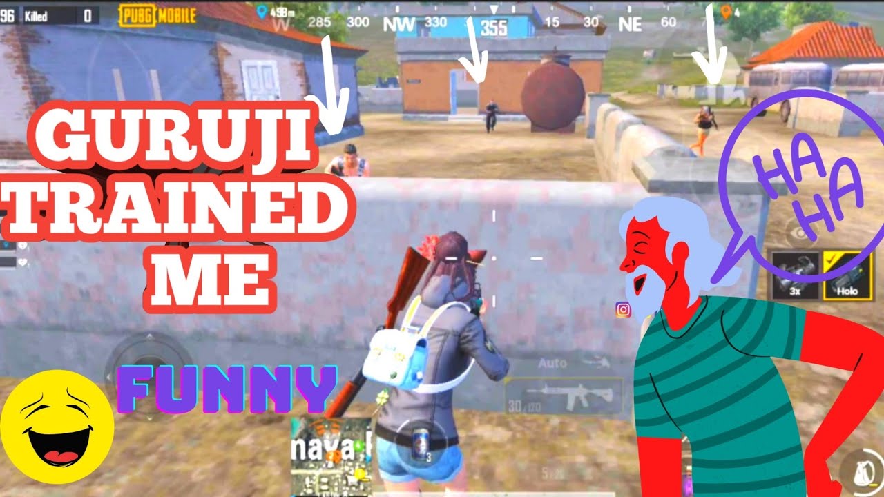 guruji trained me 😁 | bgmi funny moments with funny commentary