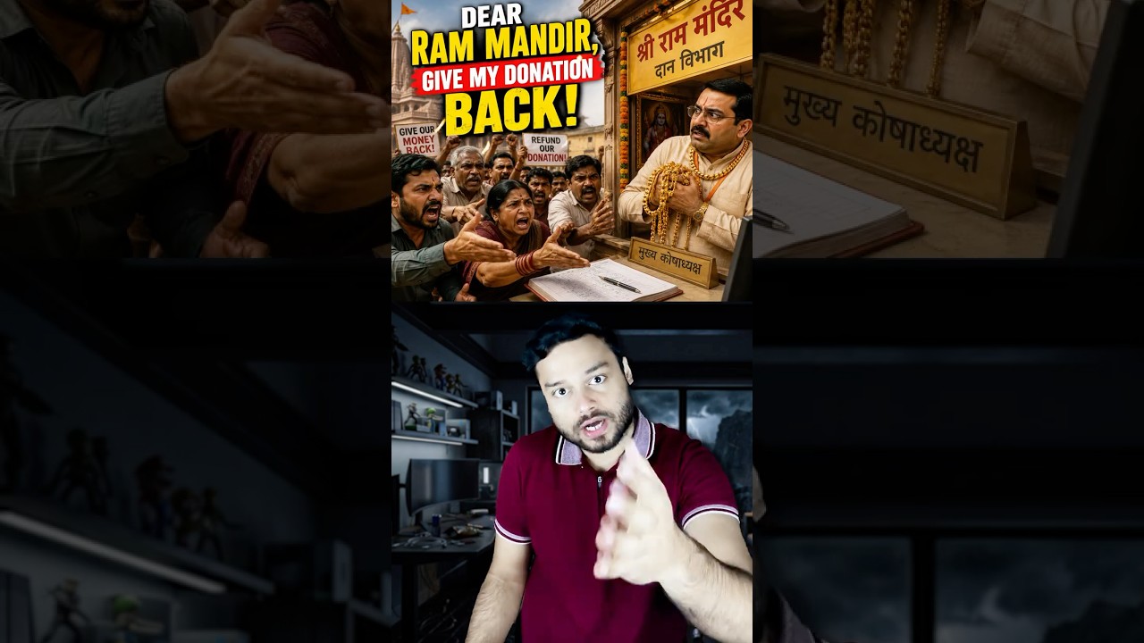 Dear Ram Mandir.. Give My ₹100,000 DONATION BACK! Uttar Pradesh's Police Probe #shorts