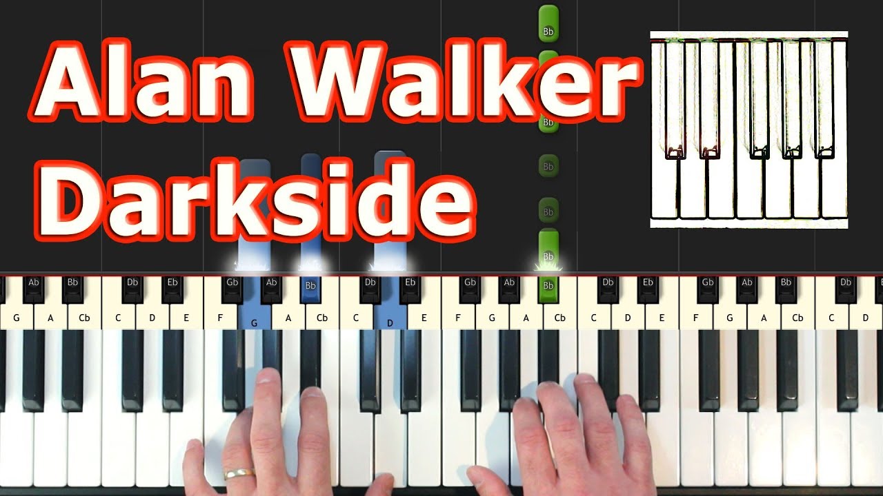 Alan Walker - Darkside - Piano Tutorial - Sheet Music (Synthesia)
