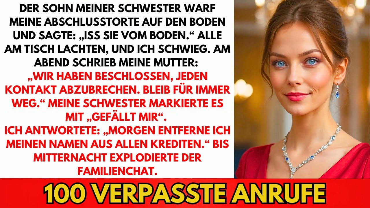 Der Sohn Meiner Schwester Warf Meine Abschluss-Torte Auf Den Boden Und Sagte: Iss Vom Boden Dann Ich