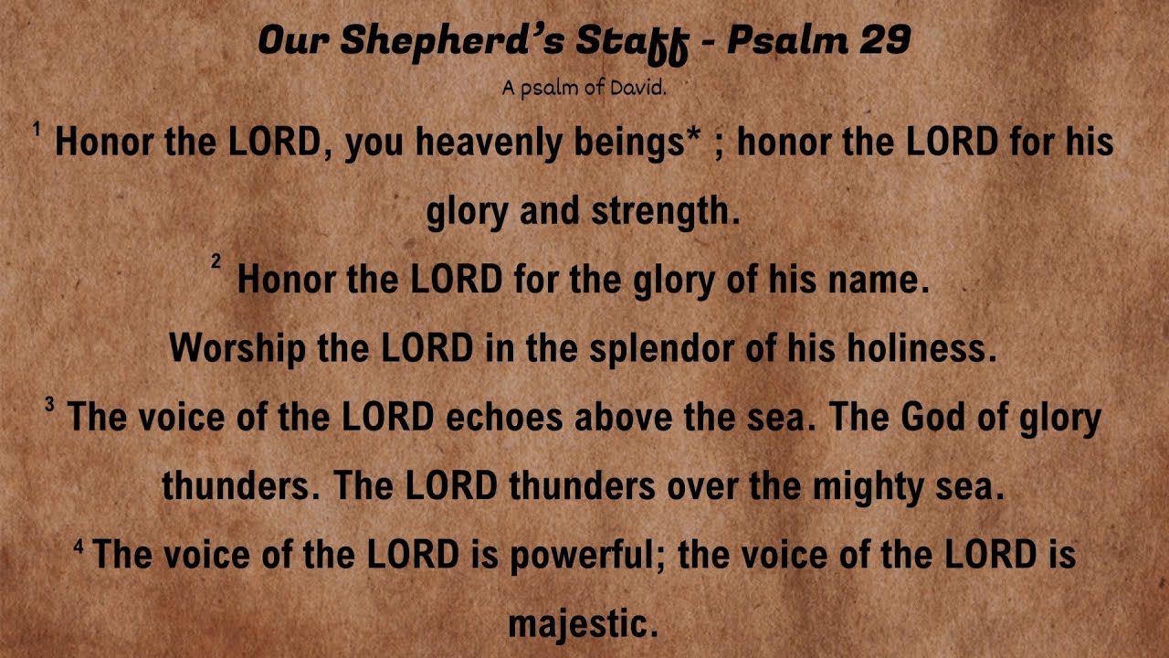 Psalm 29 - New Living Translation