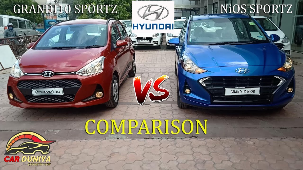 Hyundai Grandi10 sportz vs Nios sportz
