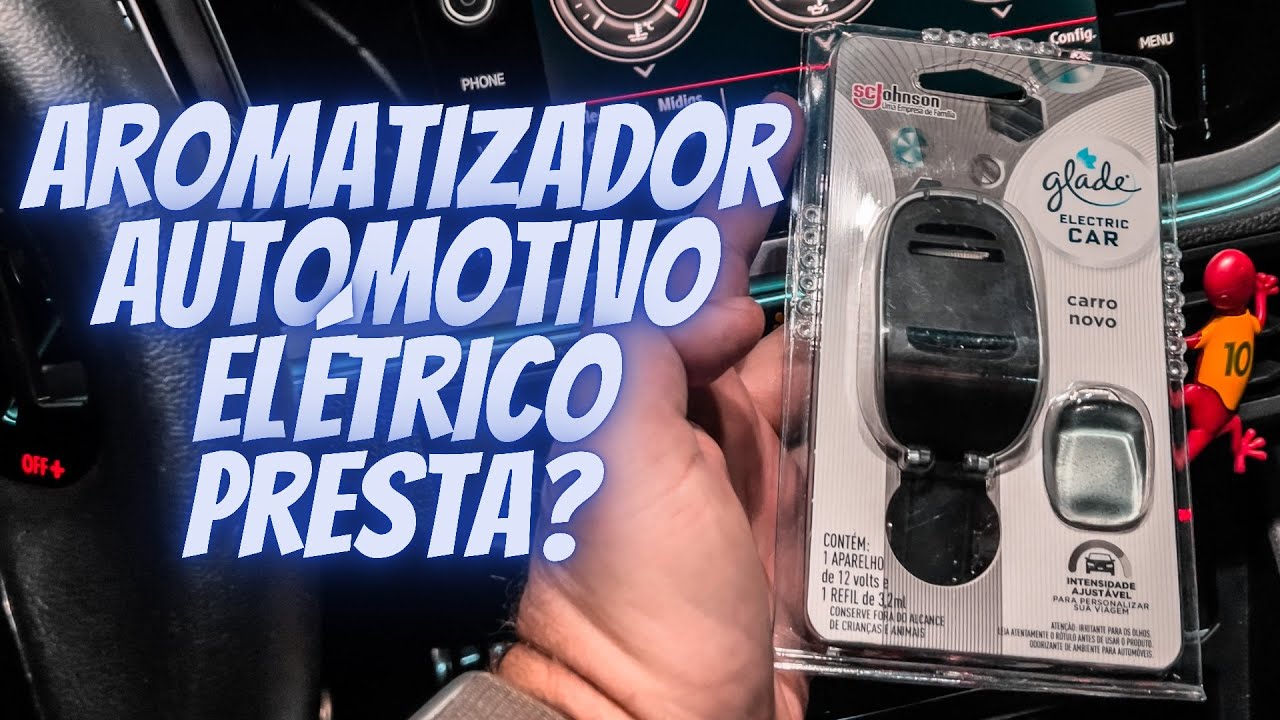 TESTANDO UM AROMATIZADOR VEICULAR QUE FUNCIONA NO 12V DO CARRO! GLADE ELECTRIC CAR