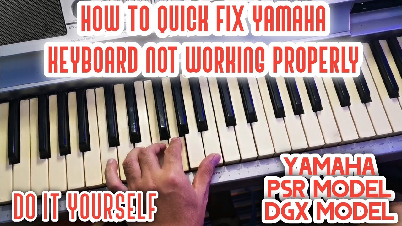 Как устранить проблему с незвучащими клавиатурами фортепиано Yamaha DGX / PSR