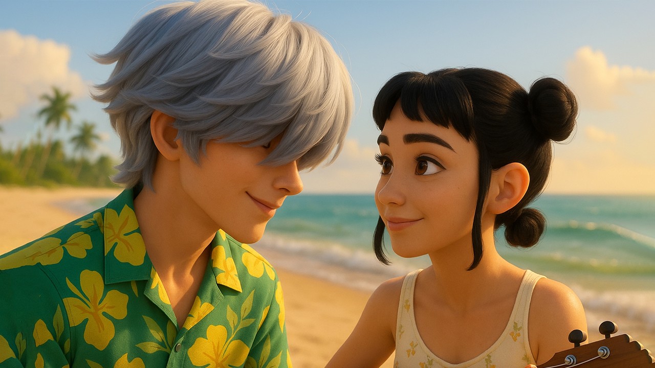 Beach Love Story Song Kpop Demon Hunters | Animated Music Video Croco Beat