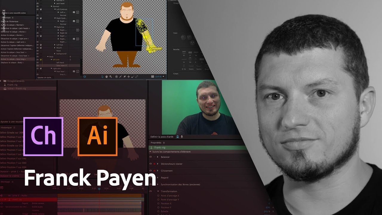 Ask A Pro Initiation | Créer un perso Illustrator, l'animer dans Character Animator | Adobe France