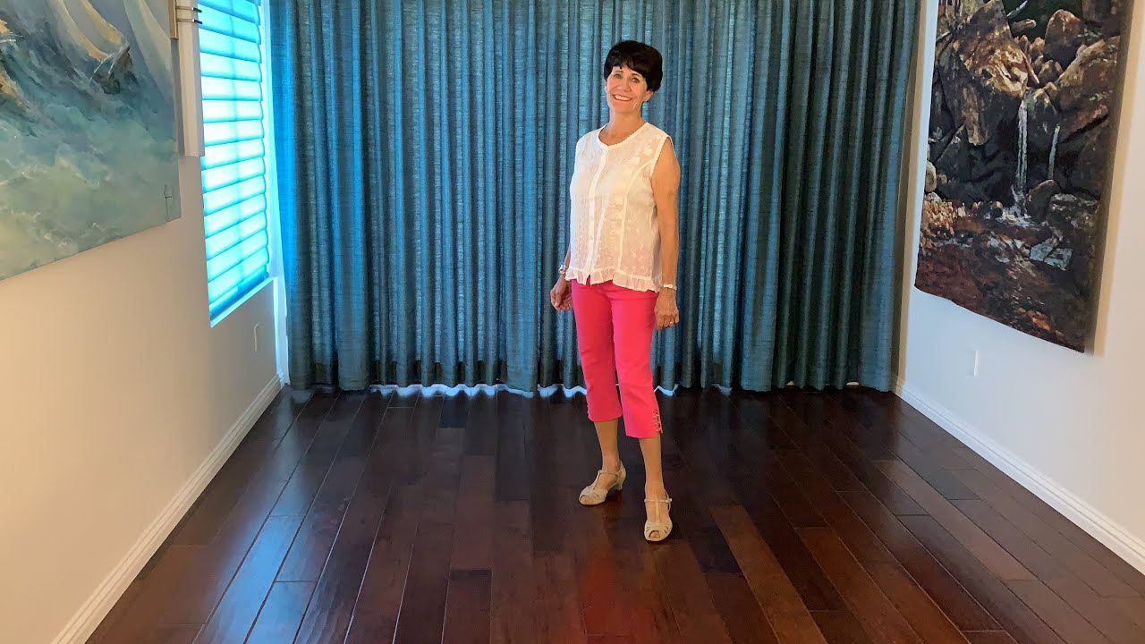 Triple J line dance demonstration and tutorial by Stephie