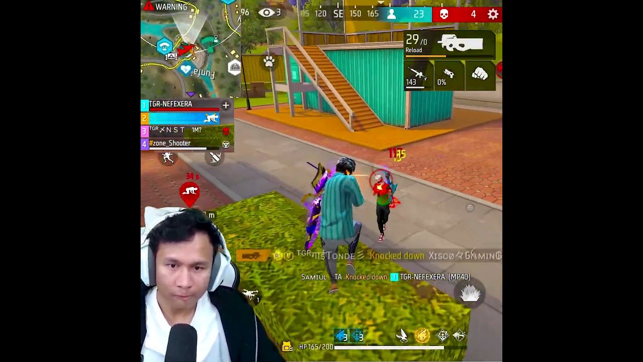 Just Some Seconds to Wipe Out whole Squad in Grandmaster 😎 #shorts #freefire #tondegamer