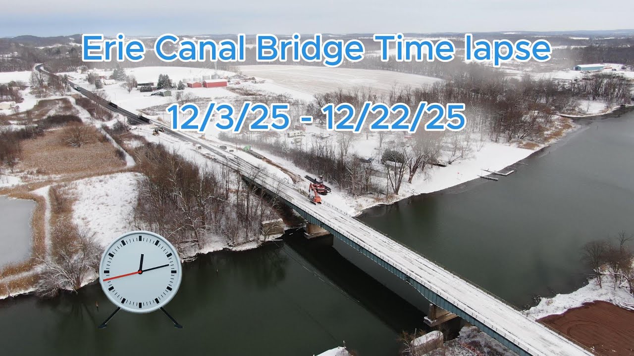 Erie Canal Bridge Time Lapse December
