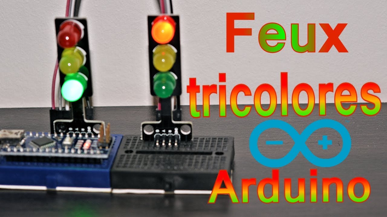 Arduino #16.  CONTRÔLER LE MODULE FEU TRICOLORE ou FEU DE CIRCULATION A LED tuto en français