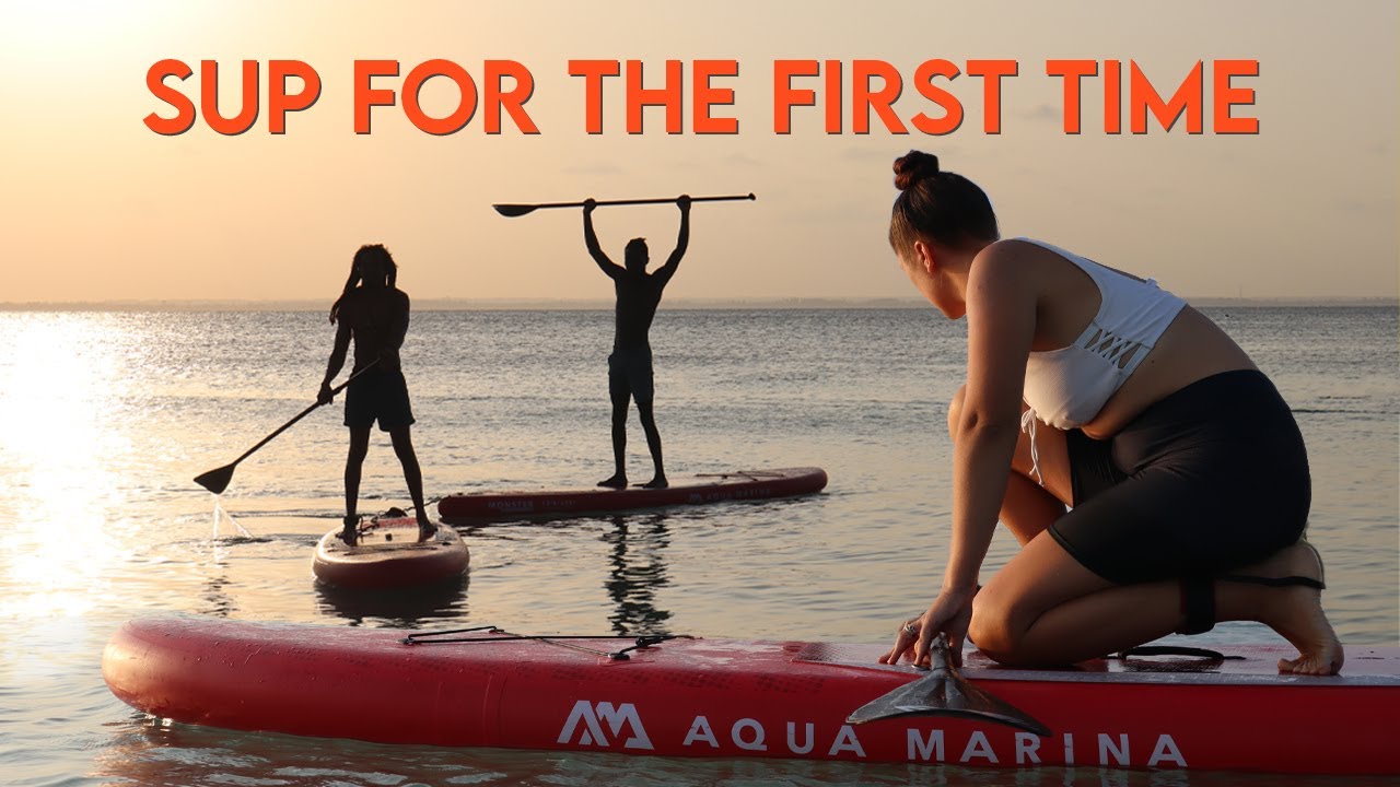 Trying Stand-Up Paddling For The First Time |  YU-SUP Zanzibar