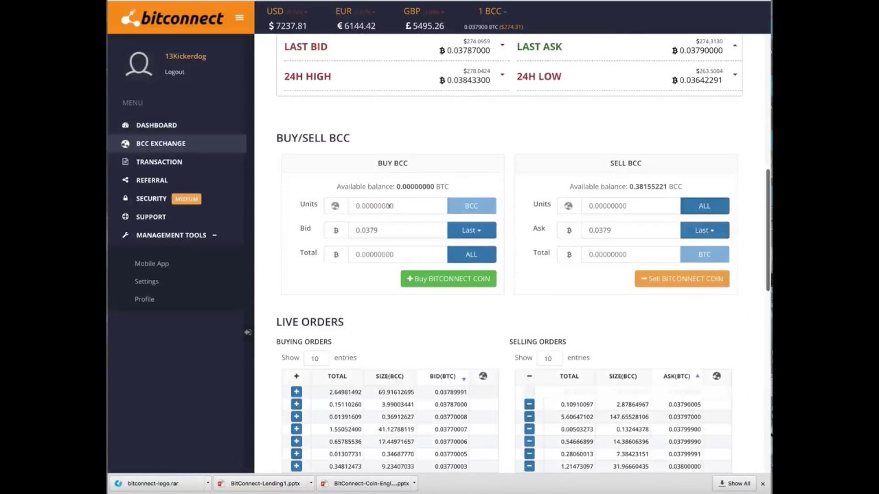 BTC Chronicle - BitConnect BitCoin Crypto-Currency investment - Day 1