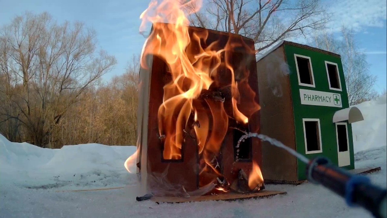Cardboard Cafe is on FIRE!  POV: You are a CARDBOARD City Firefighhter