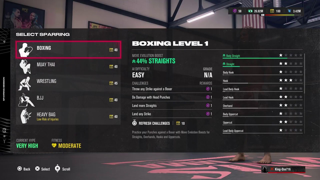Live on UFC Career mode