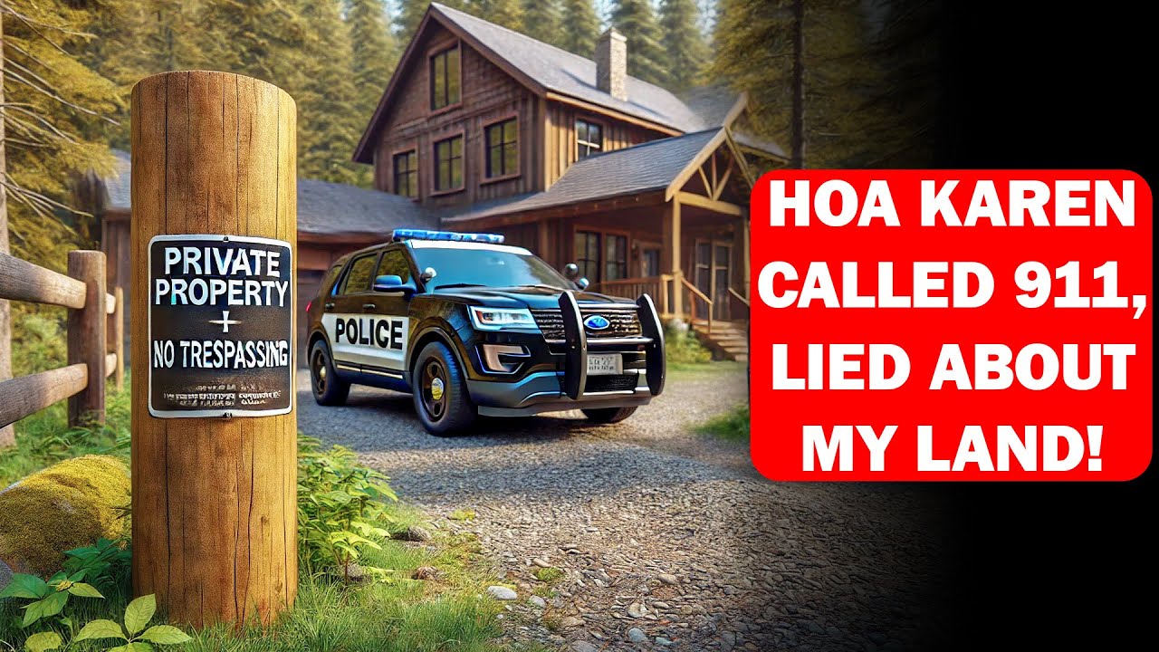 HOA Karen Called 911 Over My No Trespassing Sign—Claimed I Crossed “Their” Line! Big Mistake!