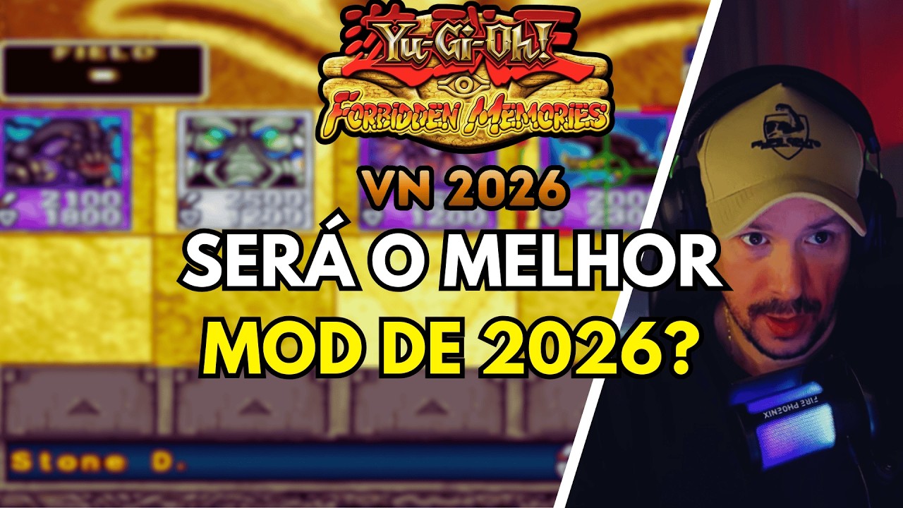 PRIMEIRAS IMPRESS&Otilde;ES! O NOVO Mod VN 2026 - Yu-Gi-Oh! Forbidden Memories - (iOS, Android e PC)