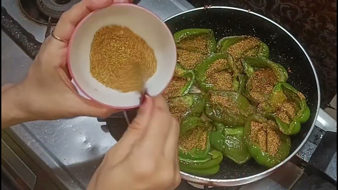 Sindhi style Fry Capsicum | Tawa Capsicum | Fry Shimla Mirch Recipe | Side dish Recipe| Fry Sabzi