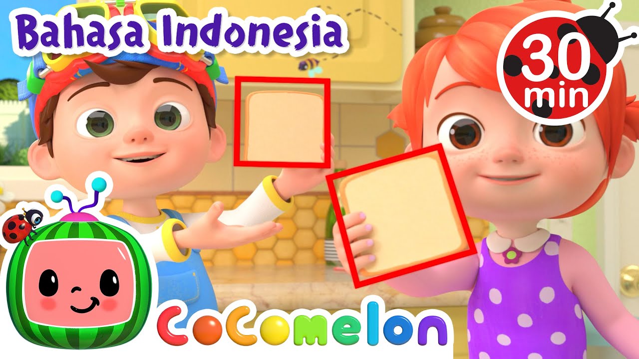 Bentuk Bekalku🟥🔴 | CoComelon Bahasa Indonesia - Lagu Anak Anak | Nursery Rhymes