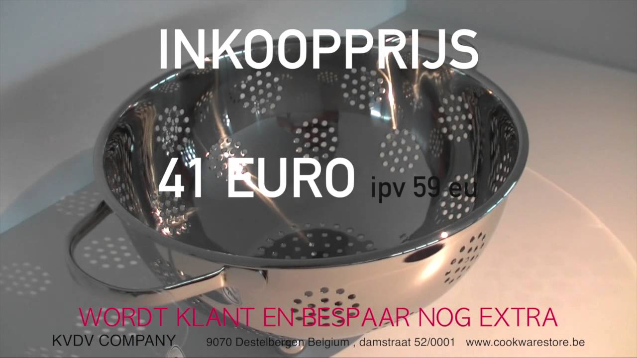 DEMEYERE 11026 vergiet, 41 eu ipv 59 eu by www.cookwarestore.be
