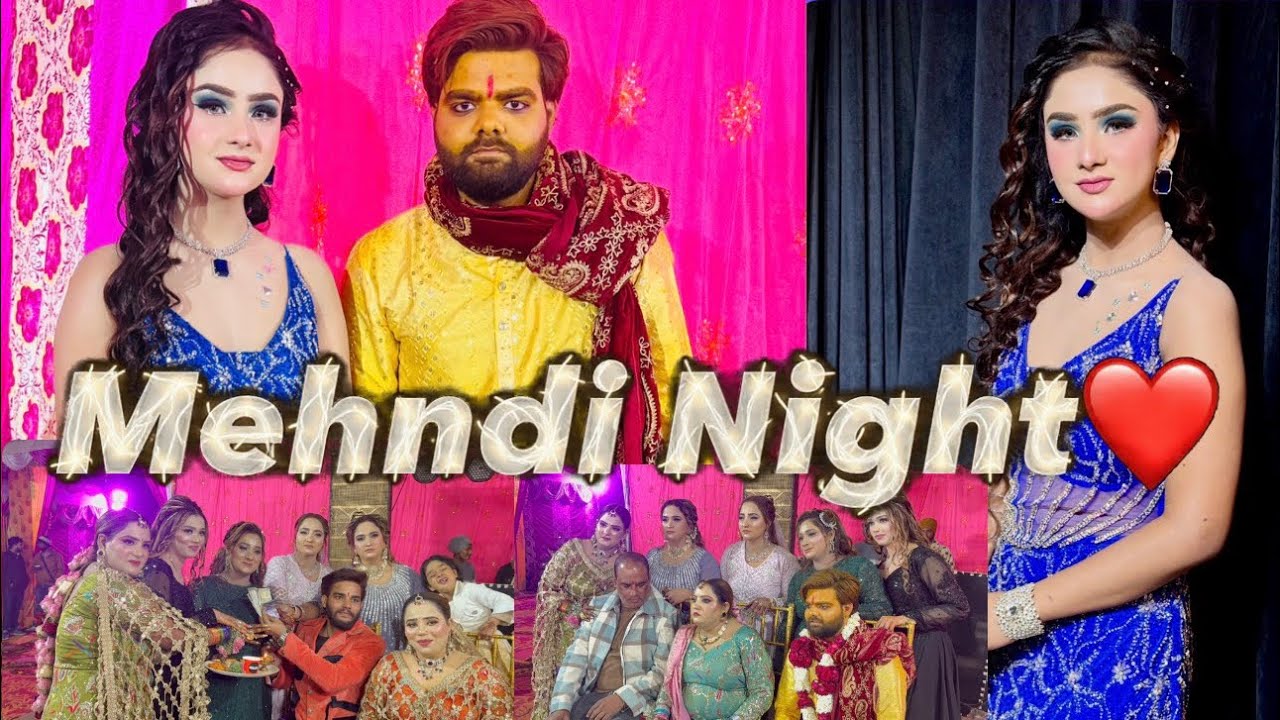 Mohit bhaiya✨ki Mehndi Night❤️#vanshikabhoga#mehndinight#weddingvlog2#familyvlog#subscribe❤️