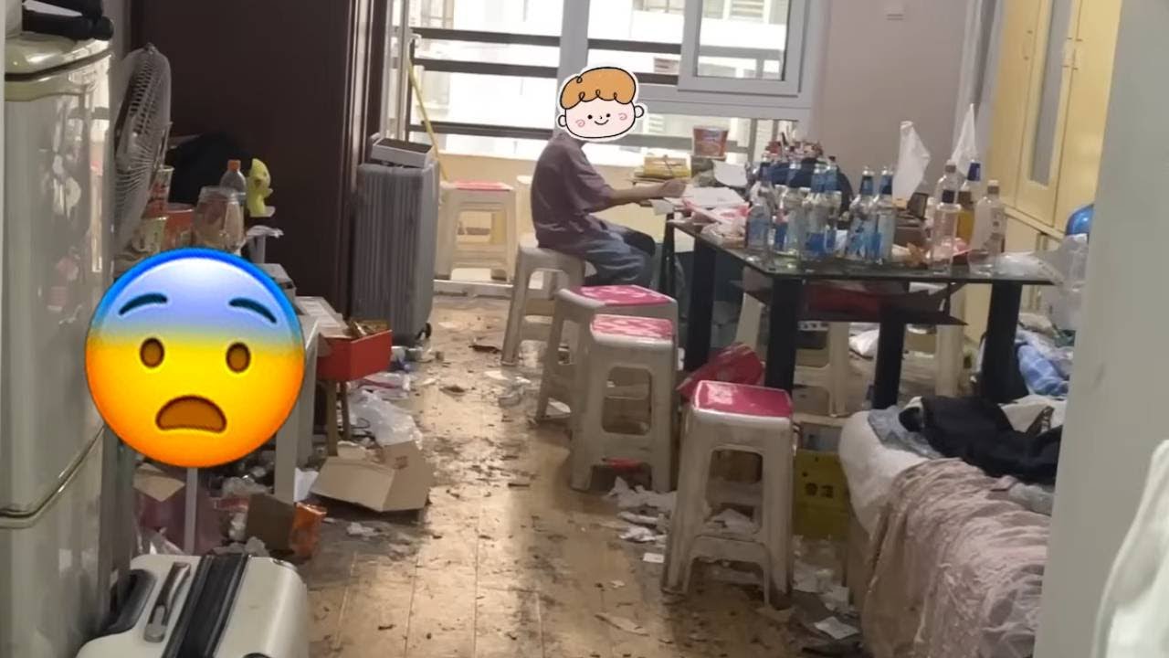 😢The Single Dad And His Child Live In A Garbage Dump And The Mom Is Very Distressed! #Hoarding