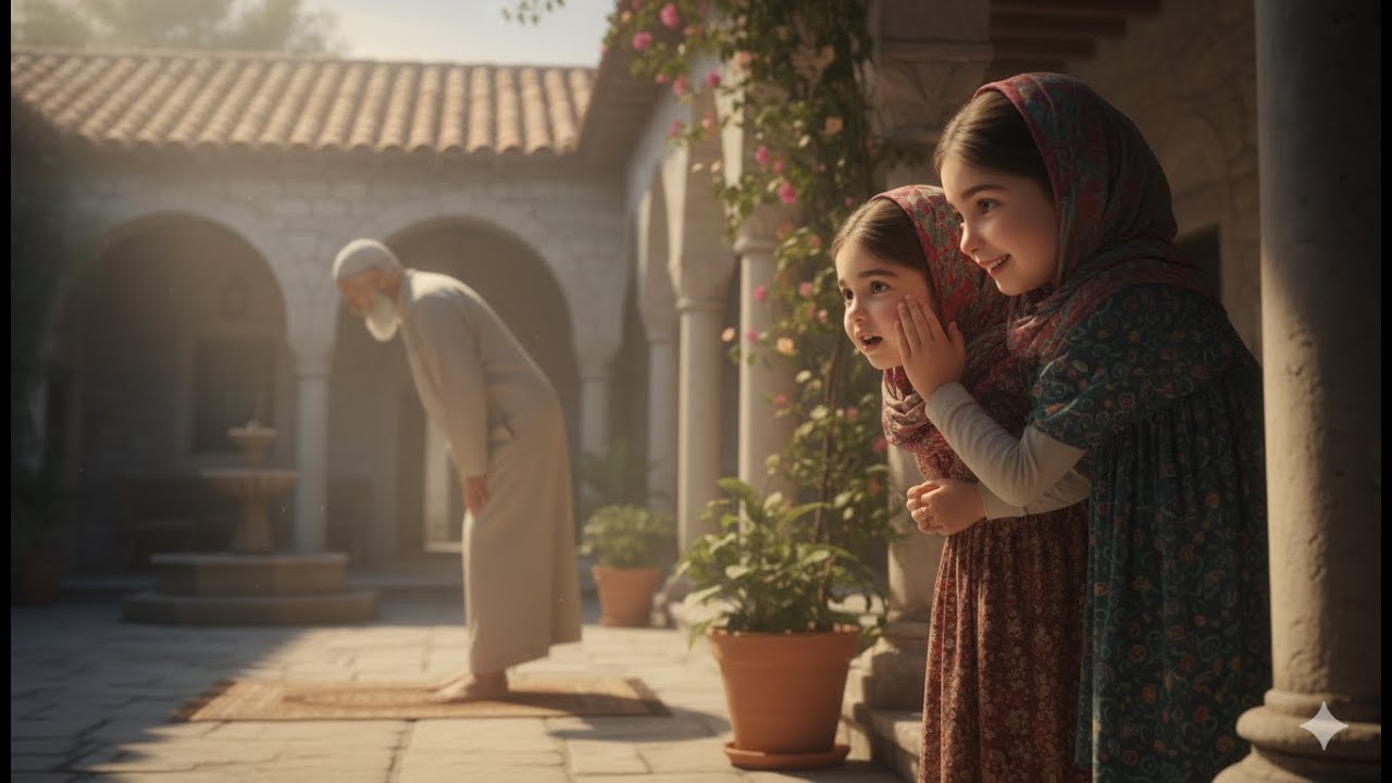 Grandpa’s Prayer | Khadija & Ayesha Learn Salah |  Cartoon for Kids 