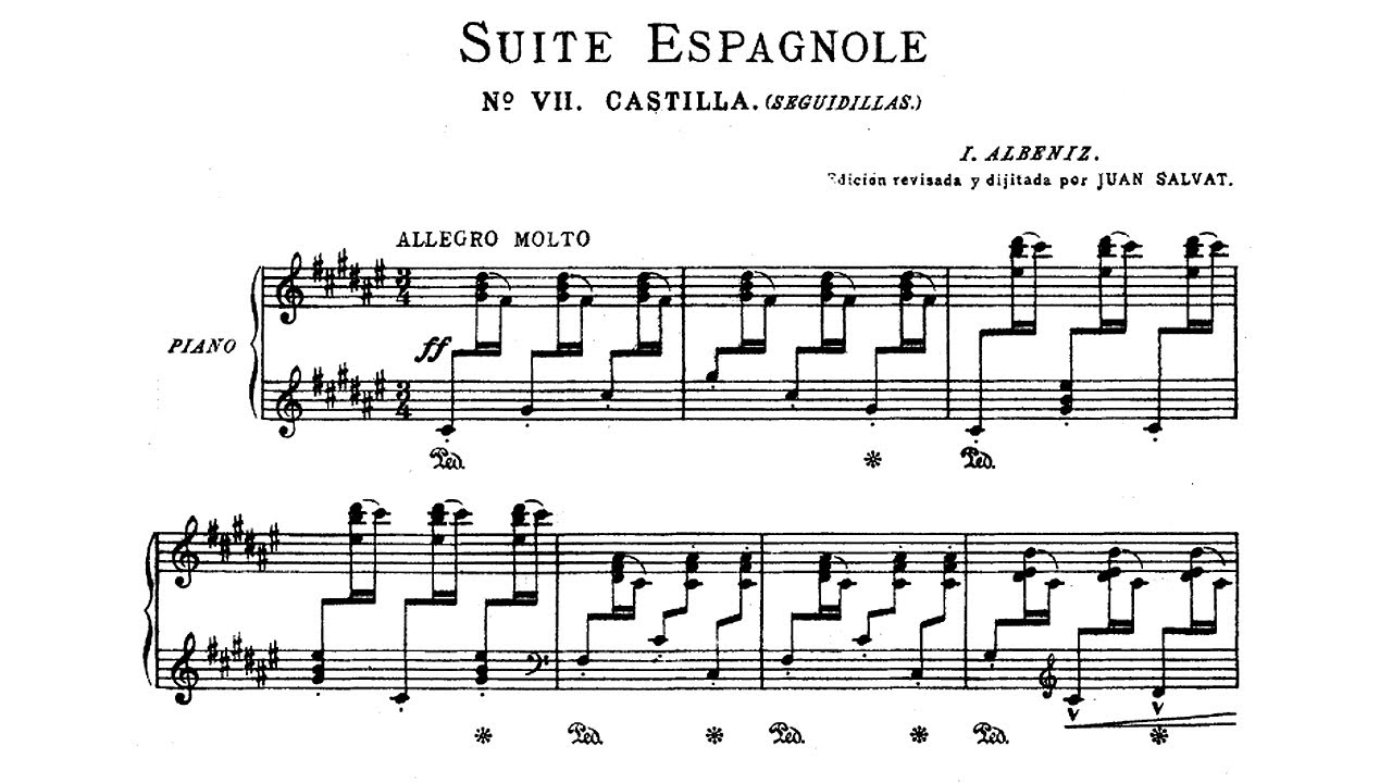 Albeniz: Seguidillas - Suite Espagnol Op. 47 No. 7 - Alicia de Larrocha, 1962 - Turnabout TV 34775