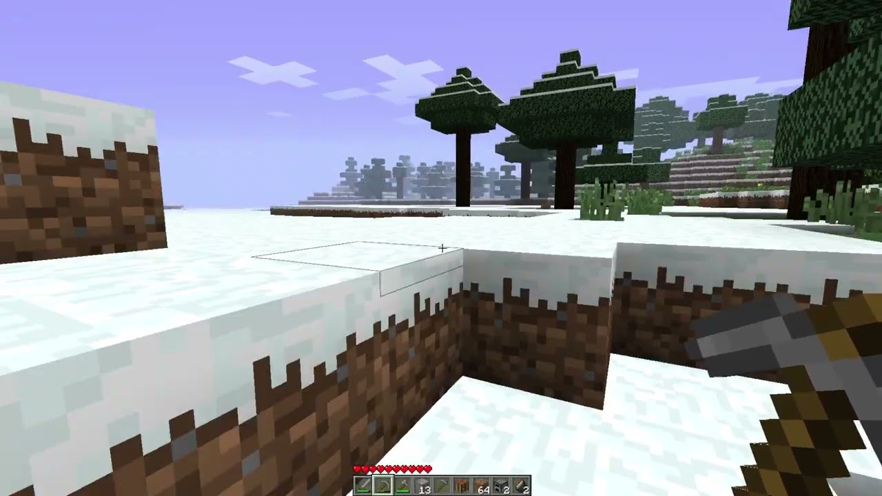 Building a castle - Minecraft Beta 1.7.3 - Part 1