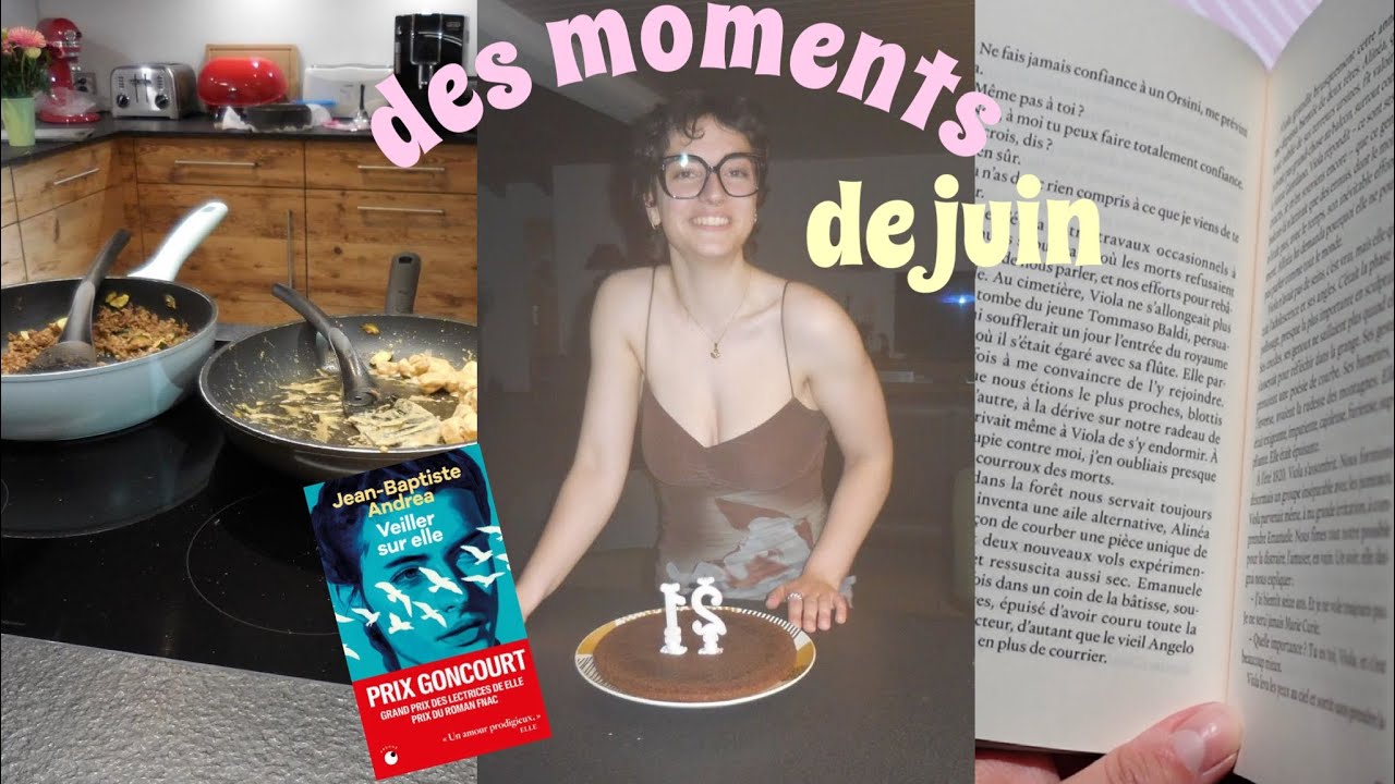 juin vlog 🥑| être seule à la maison, stage, fatigue, panne de lecture & les copains