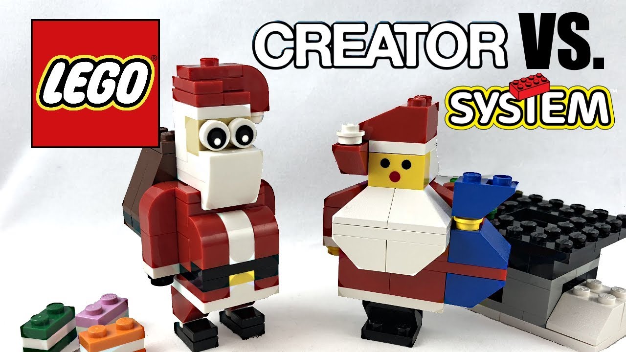 LEGO Christmas Santa sets! Which is better? 2017 vs. 1992!