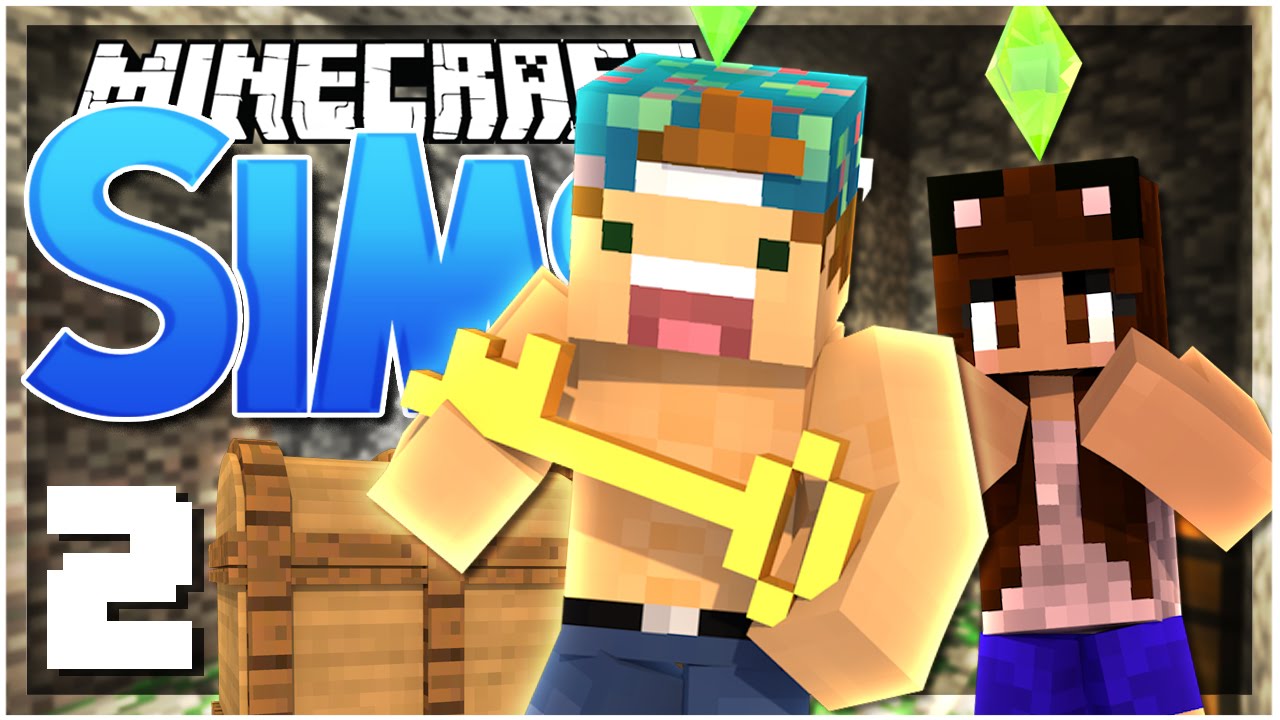 WE FOUND A TREASURE CHEST! | EP 2 | SimsCraft (Minecraft Youtuber Server)