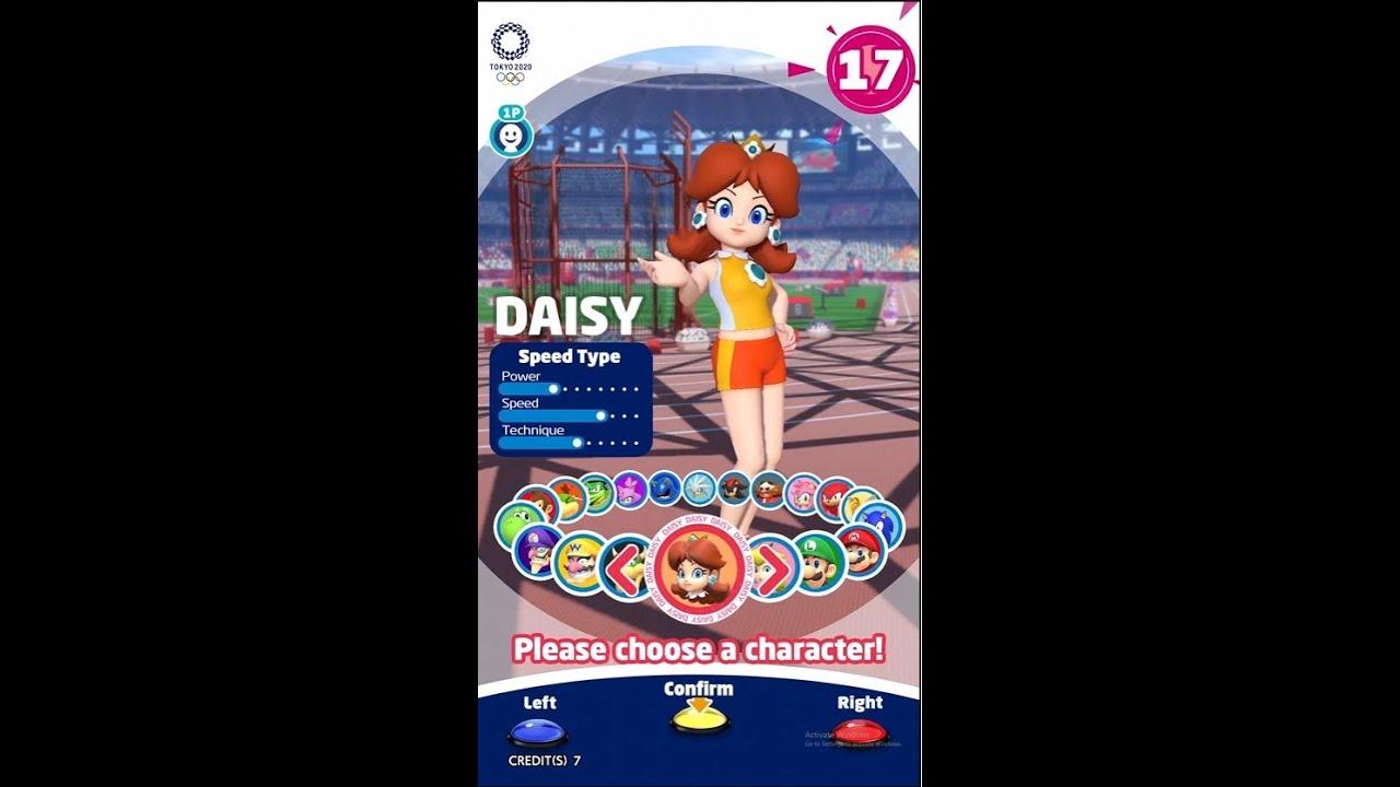 Mario & Sonic at The Olympic Games Tokyo 2020 (2019) - Daisy Gameplay - (TeknoParrot / RTX GPU)