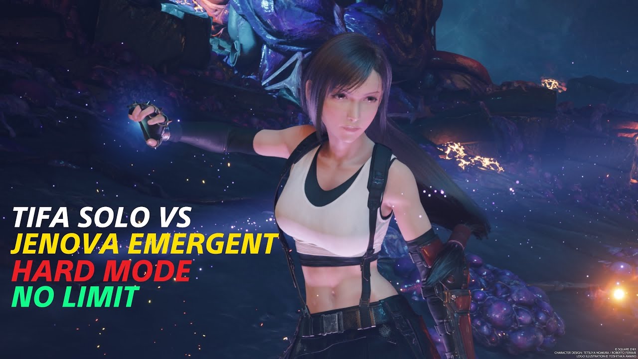 Tifa Solo vs Jenova Emergent Hard Mode - Final Fantasy VII Rebirth